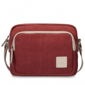 Enkel Vintage Canvas Crossbody-Väska