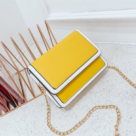 Fräsch Stil Color Block Crossbody-Väska