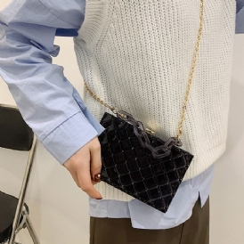 Koreanskt Lås Crossbody-Väskor Med Enkla Flikar