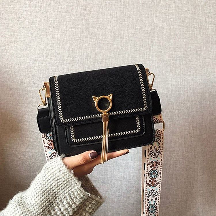 Magnetiska Snap Rektangulära Crossbody-Väskor