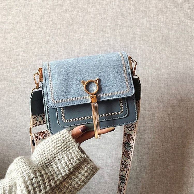 Magnetiska Snap Rektangulära Crossbody-Väskor