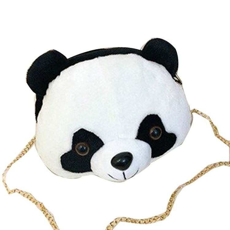 Panda Polyester Chain Crossbody-Väskor