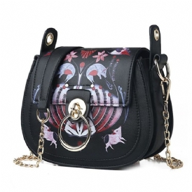 Pu-Lås Cartoon Sadel Crossbody-Väskor