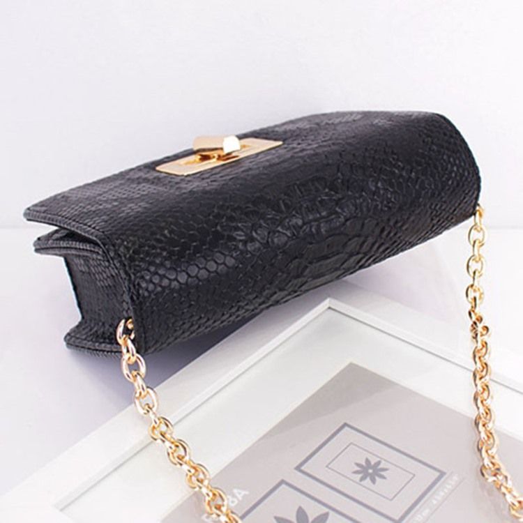 Retro Serpentine Chain Crossbody-Väska