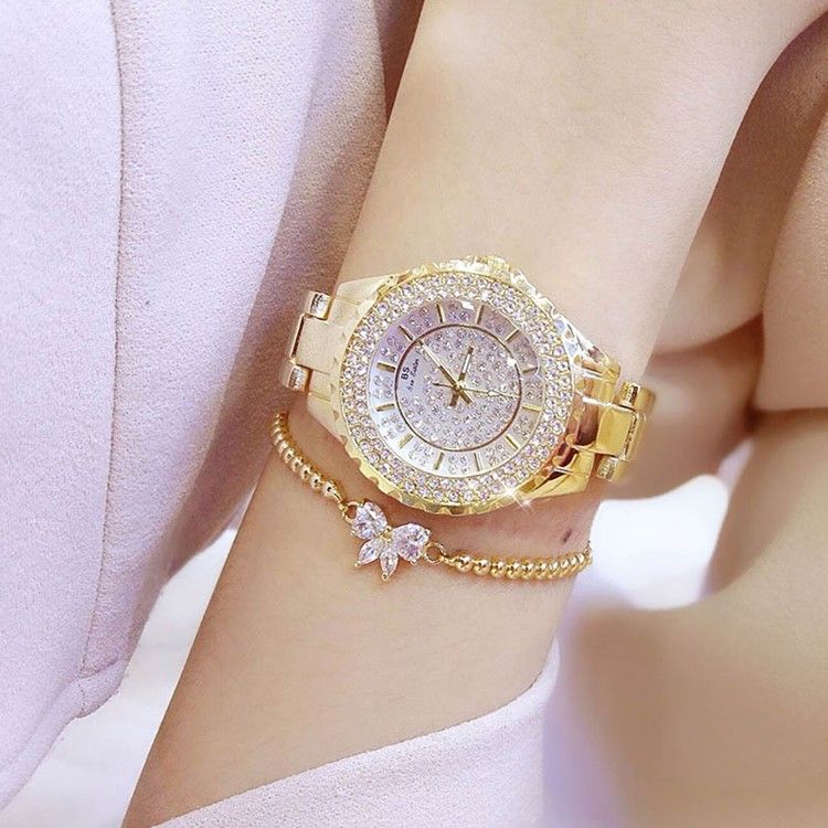 Rund Quartz Diamante Watch