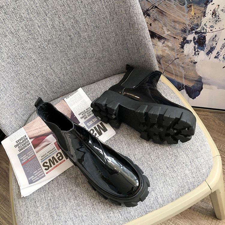 Slip-On Vanlig Rund Tå Martin Stövlar Boots