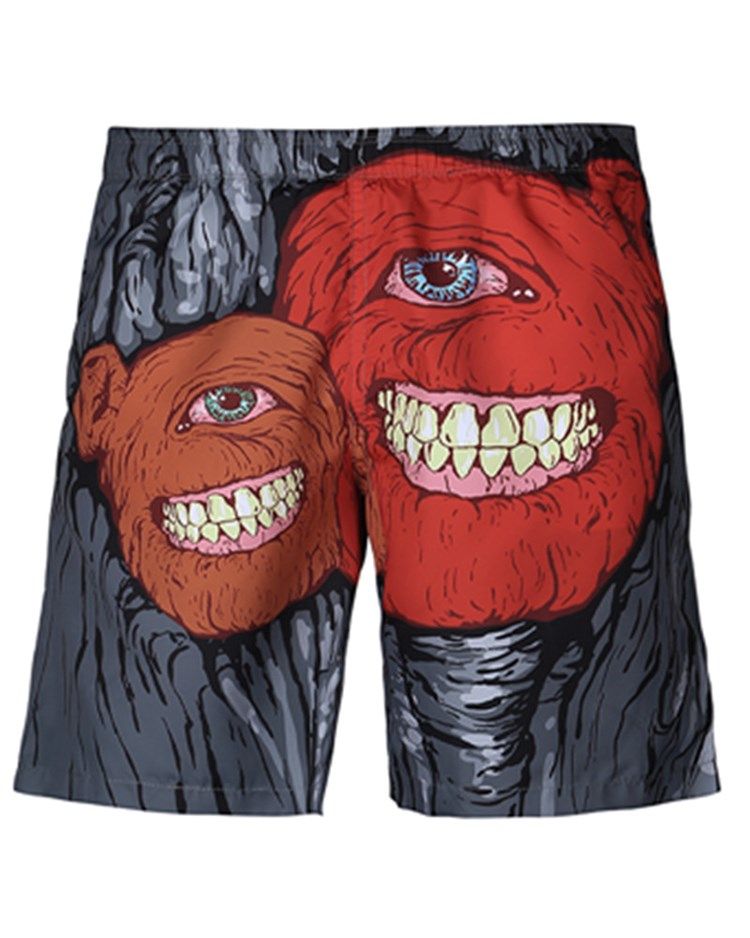 3D-Hjärtformade Strandshorts För Män