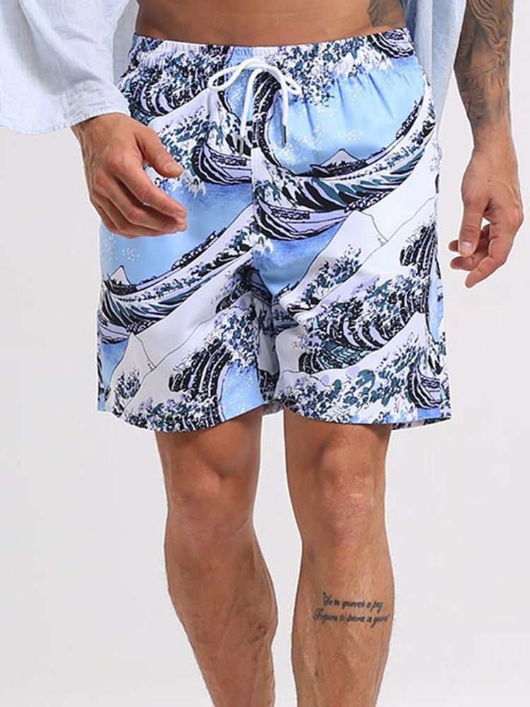 Rak Ficka Strandshorts För Män